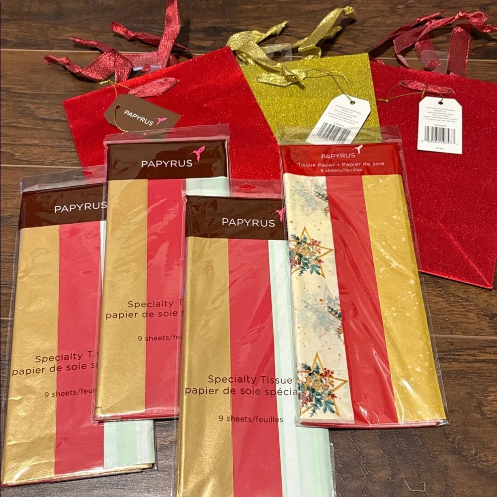 🆕Papyrus Christmas Gift Packaging Bundle, 7 Pieces
